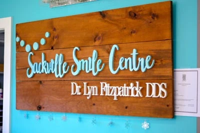 Sackville Smile Centre sign on front door